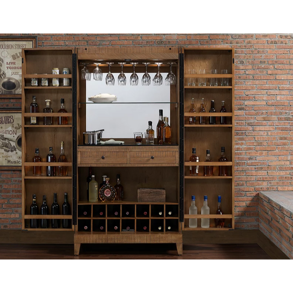 American Heritage Braxton Wine Cabinet-Bars & Cabinets-American Heritage-Game Room Shop