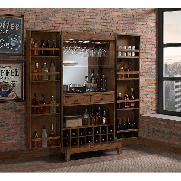 American Heritage Bristol Wine Cabinet-Bars & Cabinets-American Heritage-Game Room Shop