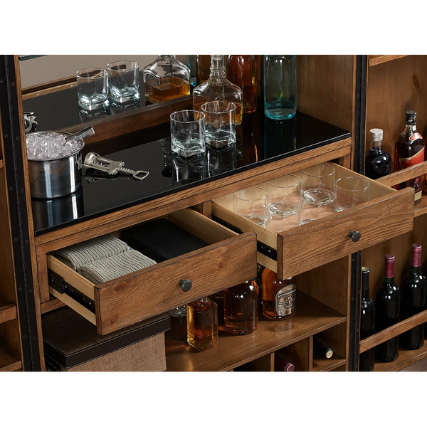 American Heritage Bristol Wine Cabinet-Bars & Cabinets-American Heritage-Game Room Shop