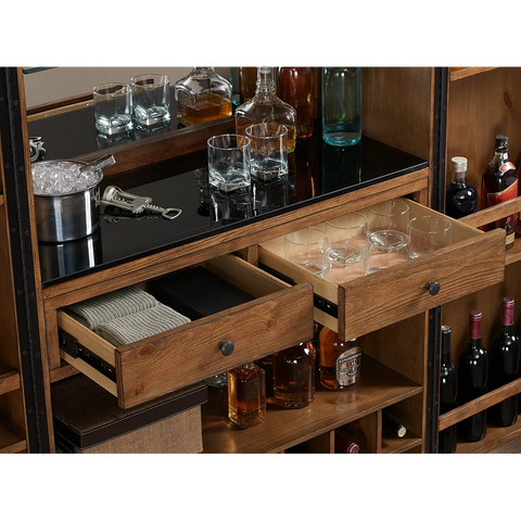 Image of American Heritage Bristol Wine Cabinet-Bars & Cabinets-American Heritage-Game Room Shop