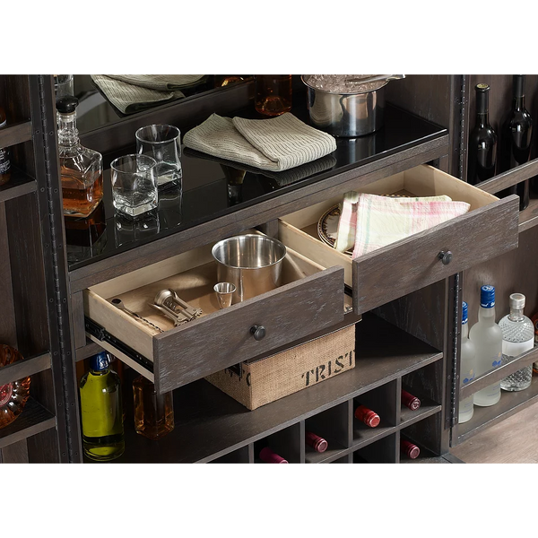 American Heritage Fairfield Wine Cabinet-Bars & Cabinets-American Heritage-Game Room Shop