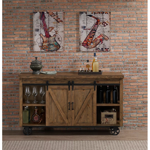 Image of American Heritage Gateway Bar Cart-Bars & Cabinets-American Heritage-Game Room Shop