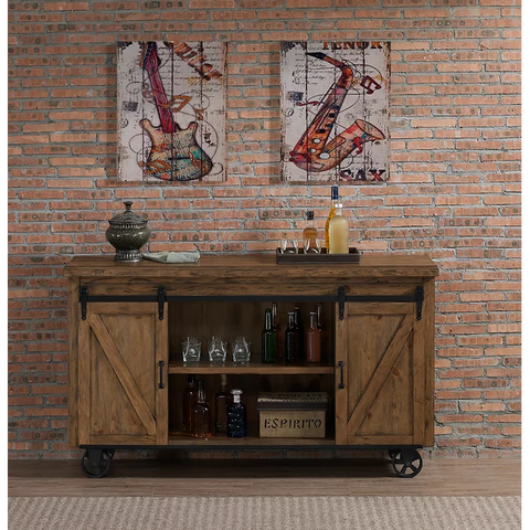Image of American Heritage Gateway Bar Cart-Bars & Cabinets-American Heritage-Game Room Shop