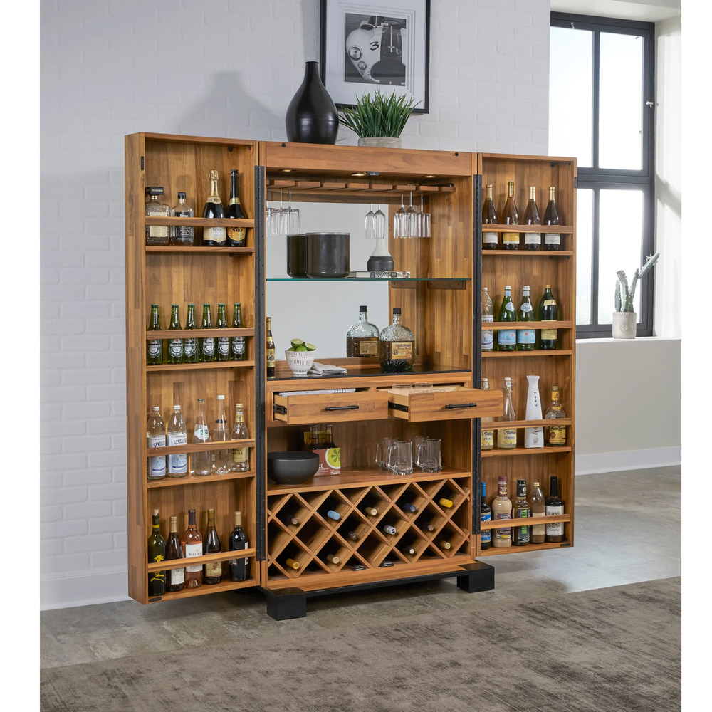 American Heritage Knoxville Wine & Spirit Cabinet-Bars & Cabinets-American Heritage-Game Room Shop