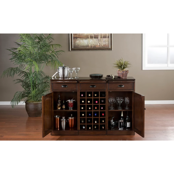 American Heritage Natalia Wine Bar-Bars & Cabinets-American Heritage-Game Room Shop
