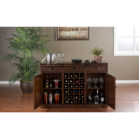 Image of American Heritage Natalia Wine Bar-Bars & Cabinets-American Heritage-Game Room Shop