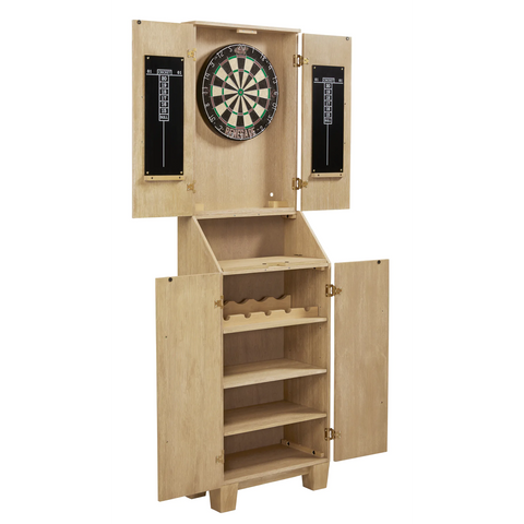 American Heritage Port Royal Stand-up Dart Board Cabinet-Dartboard Cabinets-American Heritage-Game Room Shop
