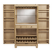 American Heritage Port Royal Wine & Spirit Cabinet-Bars & Cabinets-American Heritage-Game Room Shop