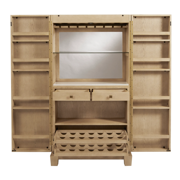 American Heritage Port Royal Wine & Spirit Cabinet-Bars & Cabinets-American Heritage-Game Room Shop