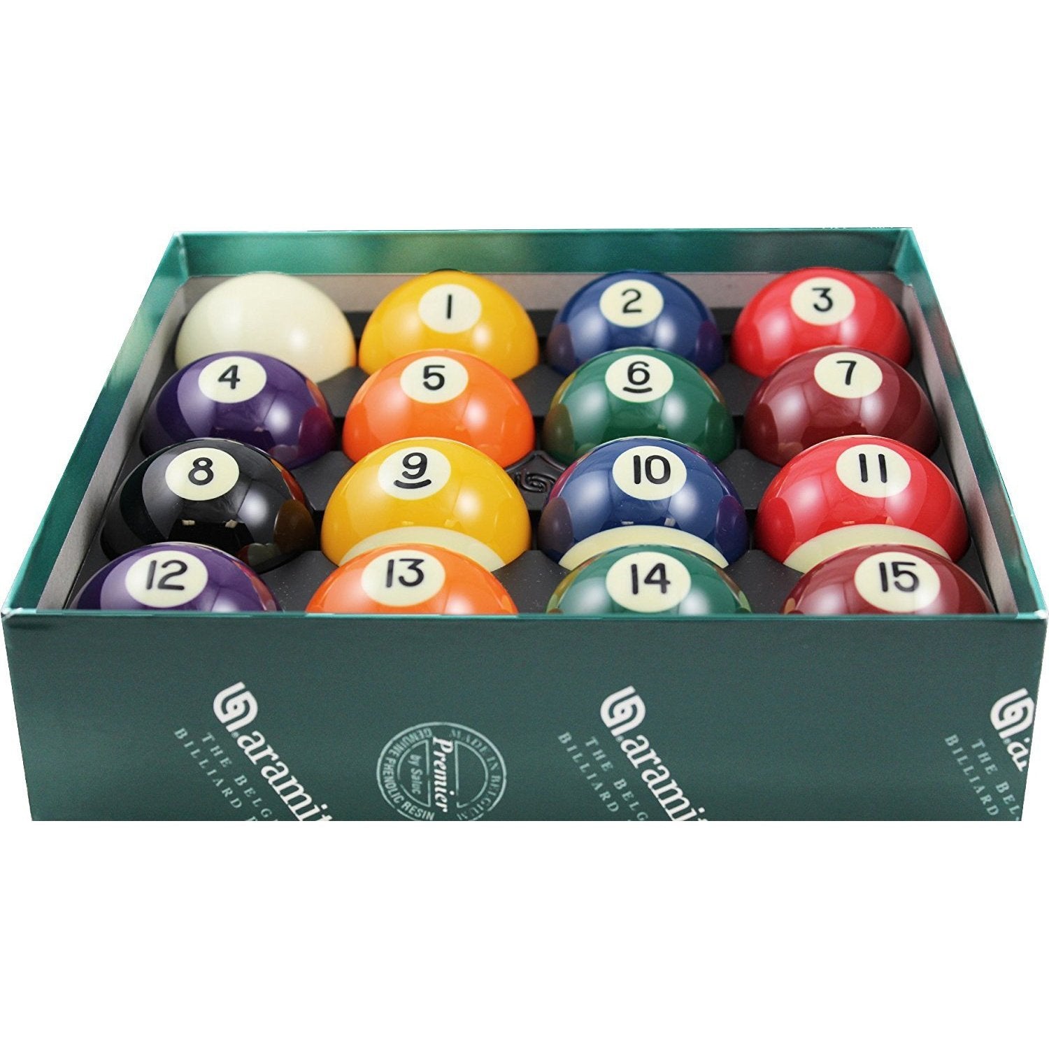 Aramith 2-1/4 Regulation Size Premier Billiard Pool Balls, 16 Ball Set