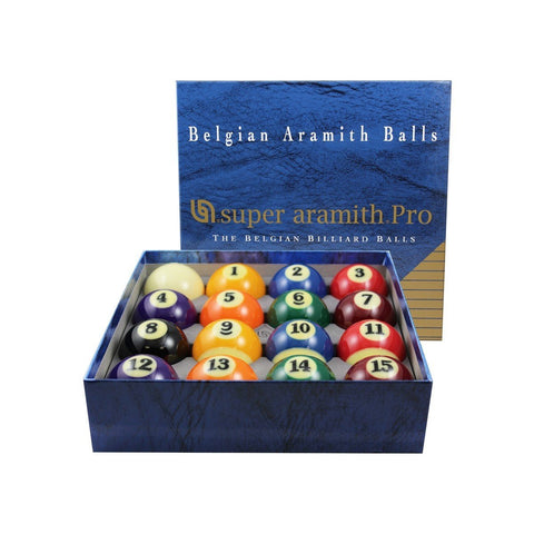 Aramith 2 1/4" Regulation Size Professional Billiard Pool Balls, 16 Ball Set - Game Room Shop