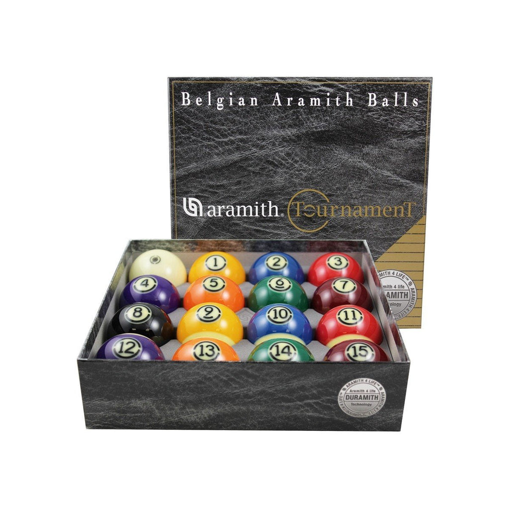 Aramith Tournament 2 1/4-IN. Billiard Pool Ball Set with Duramith Technology - Game Room Shop