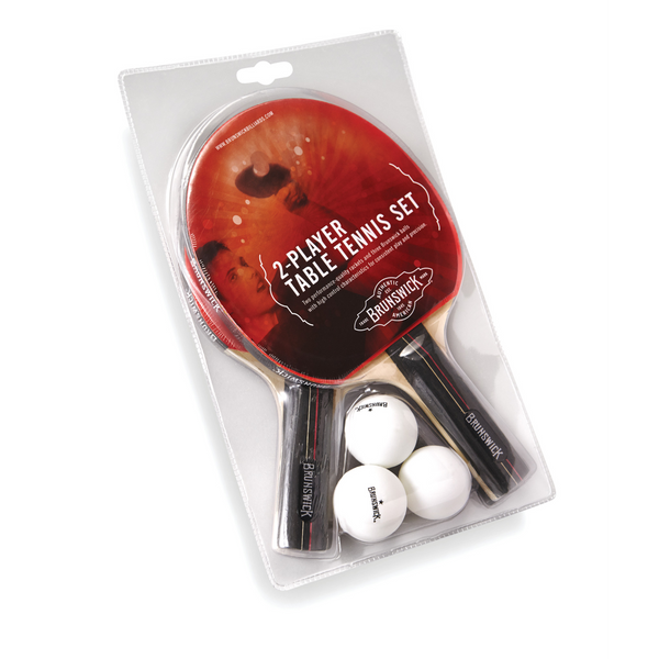 Brunswick Table Tennis 2pcs Paddle and Ball Set-Accessories-Brunswick-Game Room Shop