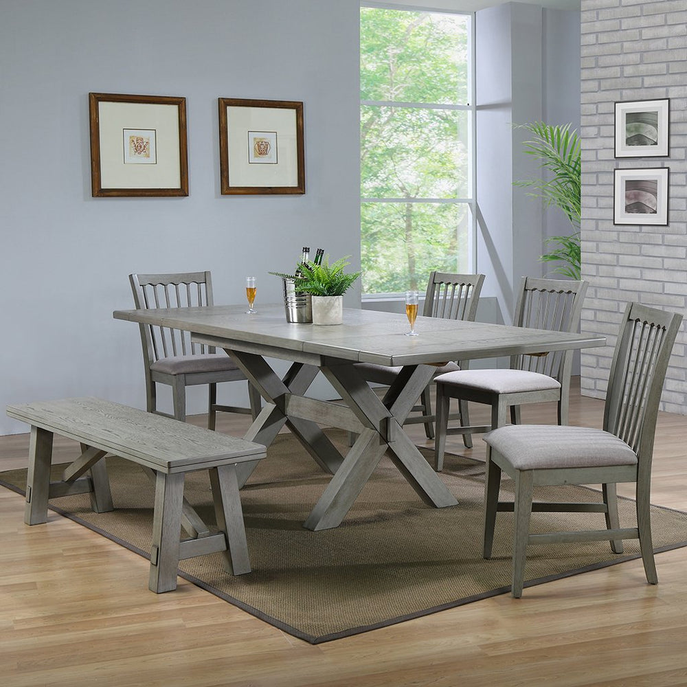 ECI Furniture Complete Graystone Trestle Dining Table-Furniture-ECI Furniture-Game Room Shop