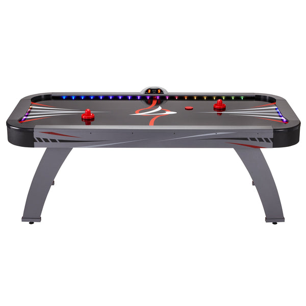 Fat Cat Volt LED Light-Up Grey 7 FT Air Hockey Table - Game Room Shop