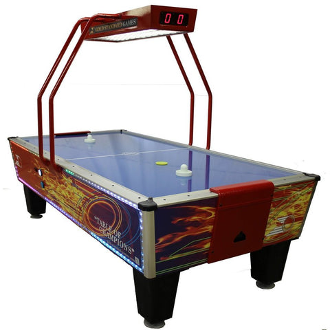 Image of Gold Standard Games Gold Flare Home Elite Air Hockey Table 8HGF-WO2-OHS-L-Air Hockey Table-Gold Standard Games-Game Room Shop