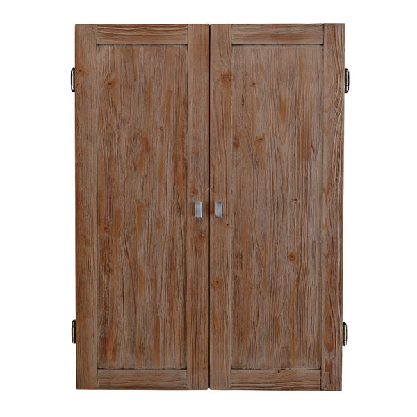 DBCJAG HJ Scott St. James Dartboard Cabinet Antique Grey - Game Room Shop