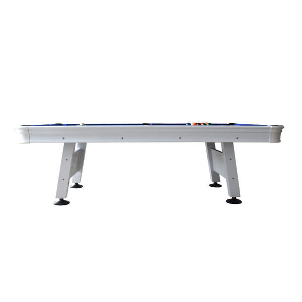 Hathaway Games Alpine 8-ft Outdoor Pool Table - White with Blue Felt-Billiard Tables-Hathaway Games-Game Room Shop