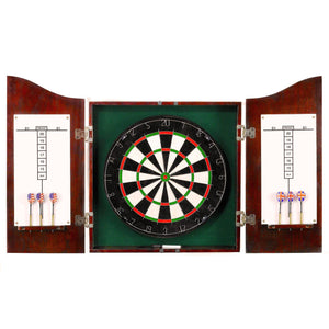 Hathaway Carmelli Centerpoint Solid Wood Dart Cabinet Set - Game Room Shop
