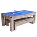Hathaway Carmelli Driftwood 7-ft Air Hockey Table Combo Set with Benches-Air Hockey Tables-Hathaway Games-Game Room Shop