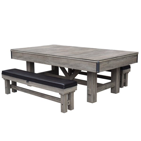 Hathaway Carmelli Logan 7-ft Pool Table Combo Set with Benches-Multi-Game Tables-Hathaway Games-Game Room Shop