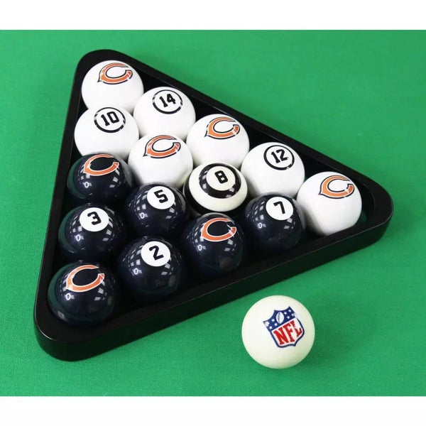 Imperial Chicago Bears Billiard Balls with Numbers-Billiard Balls-Imperial-Game Room Shop