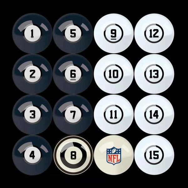 Imperial Chicago Bears Billiard Balls with Numbers-Billiard Balls-Imperial-Game Room Shop
