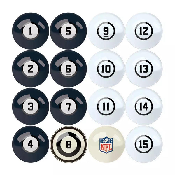 Imperial Chicago Bears Billiard Balls with Numbers-Billiard Balls-Imperial-Game Room Shop