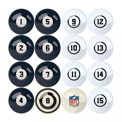 Image of Imperial Chicago Bears Billiard Balls with Numbers-Billiard Balls-Imperial-Game Room Shop