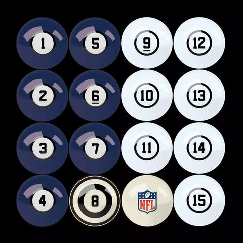 Image of Imperial New York Giants Billiard Balls with Numbers-Billiard Balls-Imperial-Game Room Shop