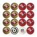 Imperial San Francisco 49ers Billiard Balls with Numbers-Billiard Balls-Imperial-Game Room Shop