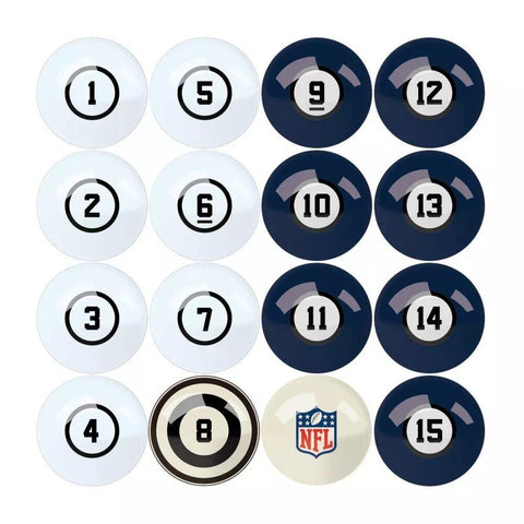 Image of Imperial Seattle Seahawks Billiard Balls with Numbers-Billiard Balls-Imperial-Game Room Shop