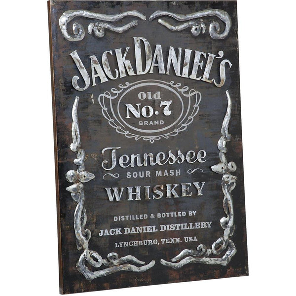 Jack Daniel's Label Metal Wall Art JD-35508 - Game Room Shop