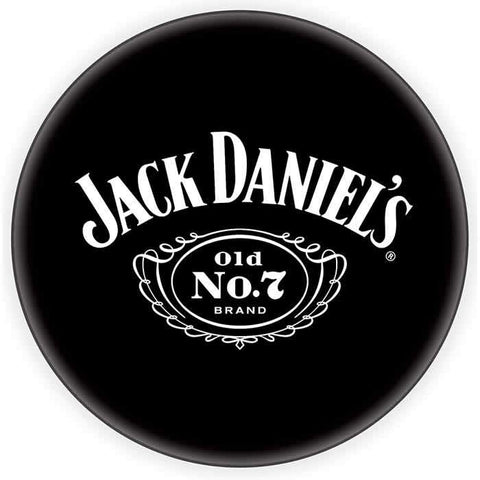 Image of Jack Daniel's Steel Bar Stool with Backrest - Game Room Shop