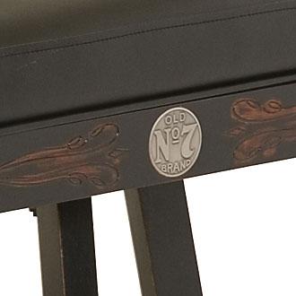 Image of Jack Daniel's Wood Pub Table Backrest Barstool Set TN Charcoal - Game Room Shop