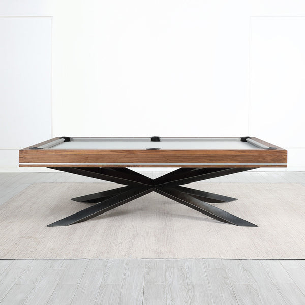 Playcraft Astral 8' Slate Pool Table in Walnut Finish-Billiard Tables-Playcraft-Game Room Shop