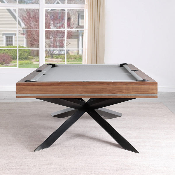 Playcraft Astral 8' Slate Pool Table in Walnut Finish-Billiard Tables-Playcraft-Game Room Shop