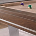 Playcraft Barcelona 8' Slate Pool Table in Walnut Gray on Silver Finish-Billiard Tables-Playcraft-Game Room Shop