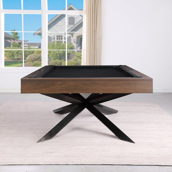 Playcraft Stella 8' Slate Pool Table in Walnut Gray Finish-Billiard Tables-Playcraft-Game Room Shop