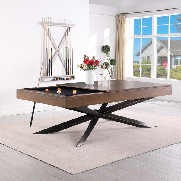 Playcraft Stella 8' Slate Pool Table in Walnut Gray Finish-Billiard Tables-Playcraft-Game Room Shop