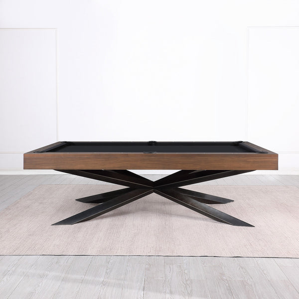 Playcraft Stella 8' Slate Pool Table in Walnut Gray Finish-Billiard Tables-Playcraft-Game Room Shop