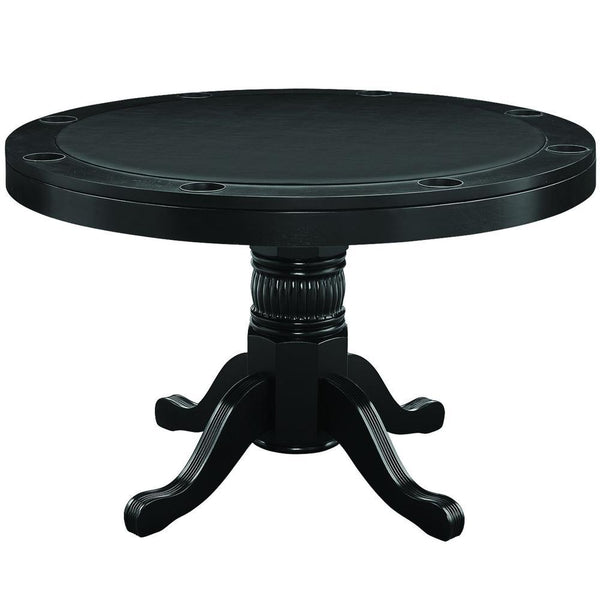 RAM Game Room 48" Poker and Multi-Use Game Table - Black - Game Room Shop