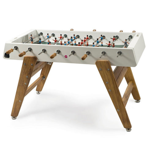 Image of RS Barcelona White RS#3 Wood Custom Outdoor Foosball Table - Game Room Shop