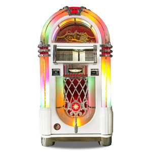 Rock-Ola Bubbler CD Jukebox in Gloss White Finish-Jukeboxes-Rock-Ola-Game Room Shop