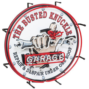 The Busted Knuckle Garage Neon Sign