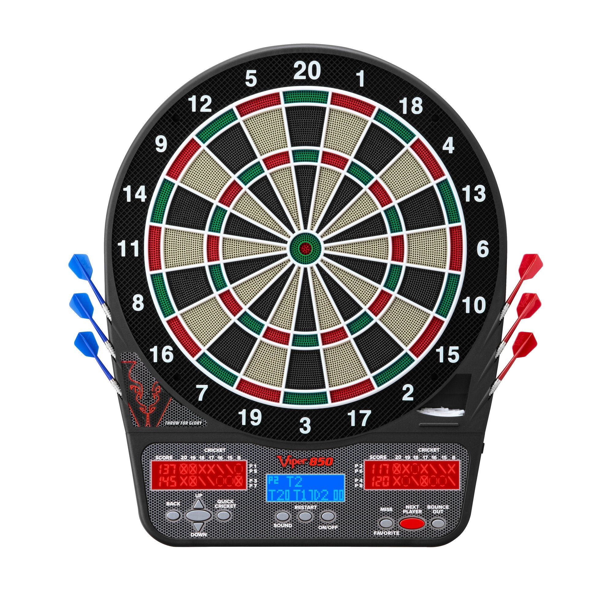 Viper 850 Electronic Dartboard with 450 scoring options — Game