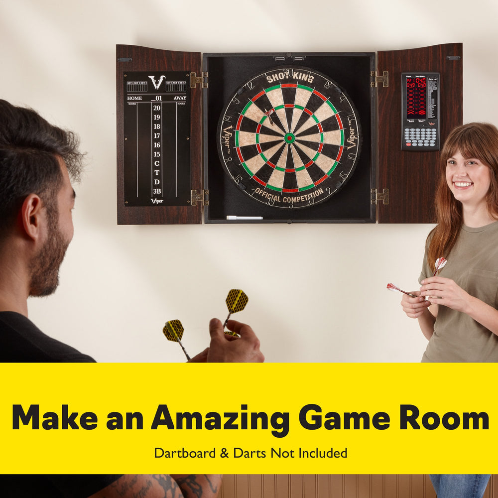 Viper Vault Deluxe Dartboard Cabinet with Integrated Pro Score - Game Room Shop