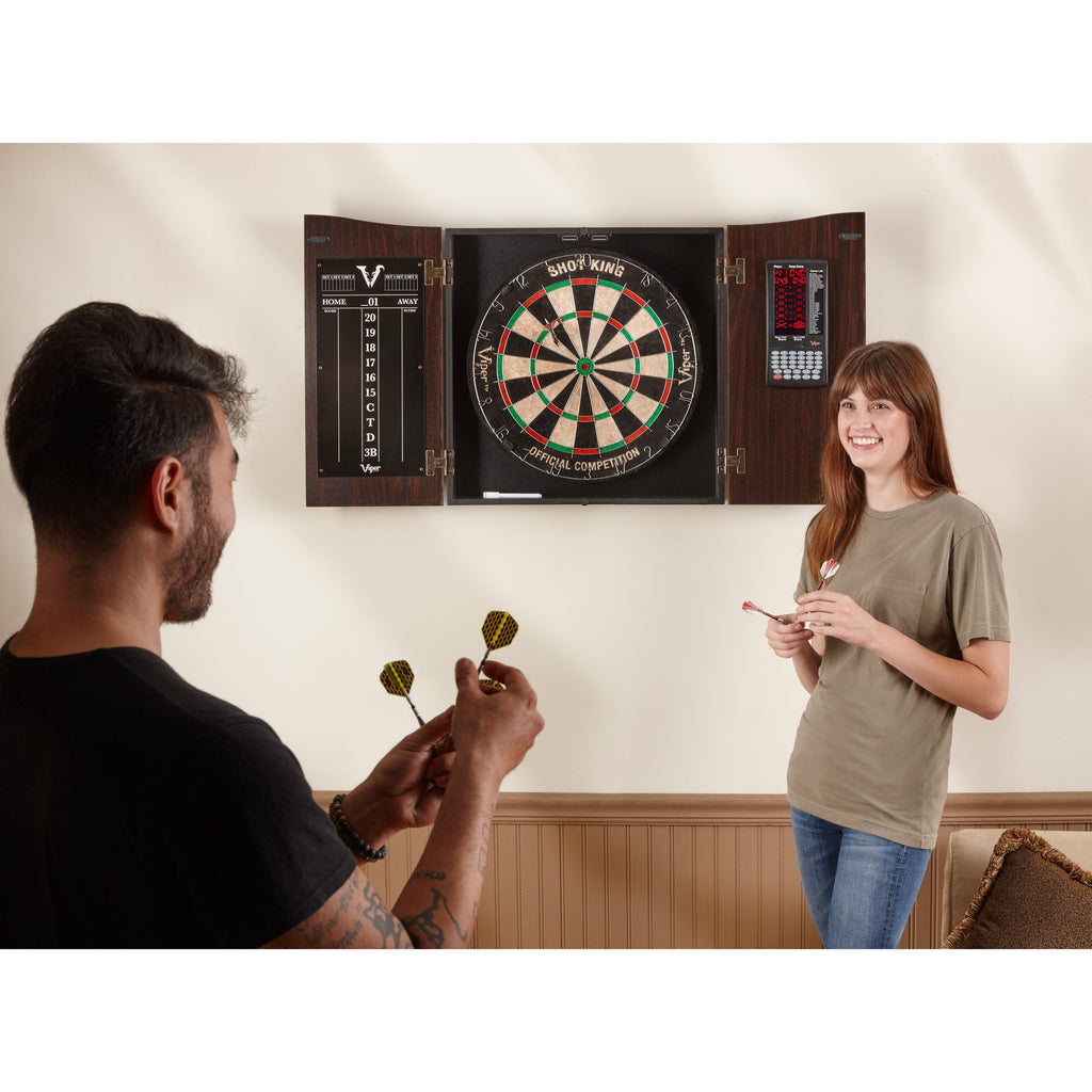 Viper Vault Deluxe Dartboard Cabinet with Integrated Pro Score - Game Room Shop