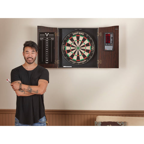 Image of Viper Vault Deluxe Dartboard Cabinet with Integrated Pro Score - Game Room Shop